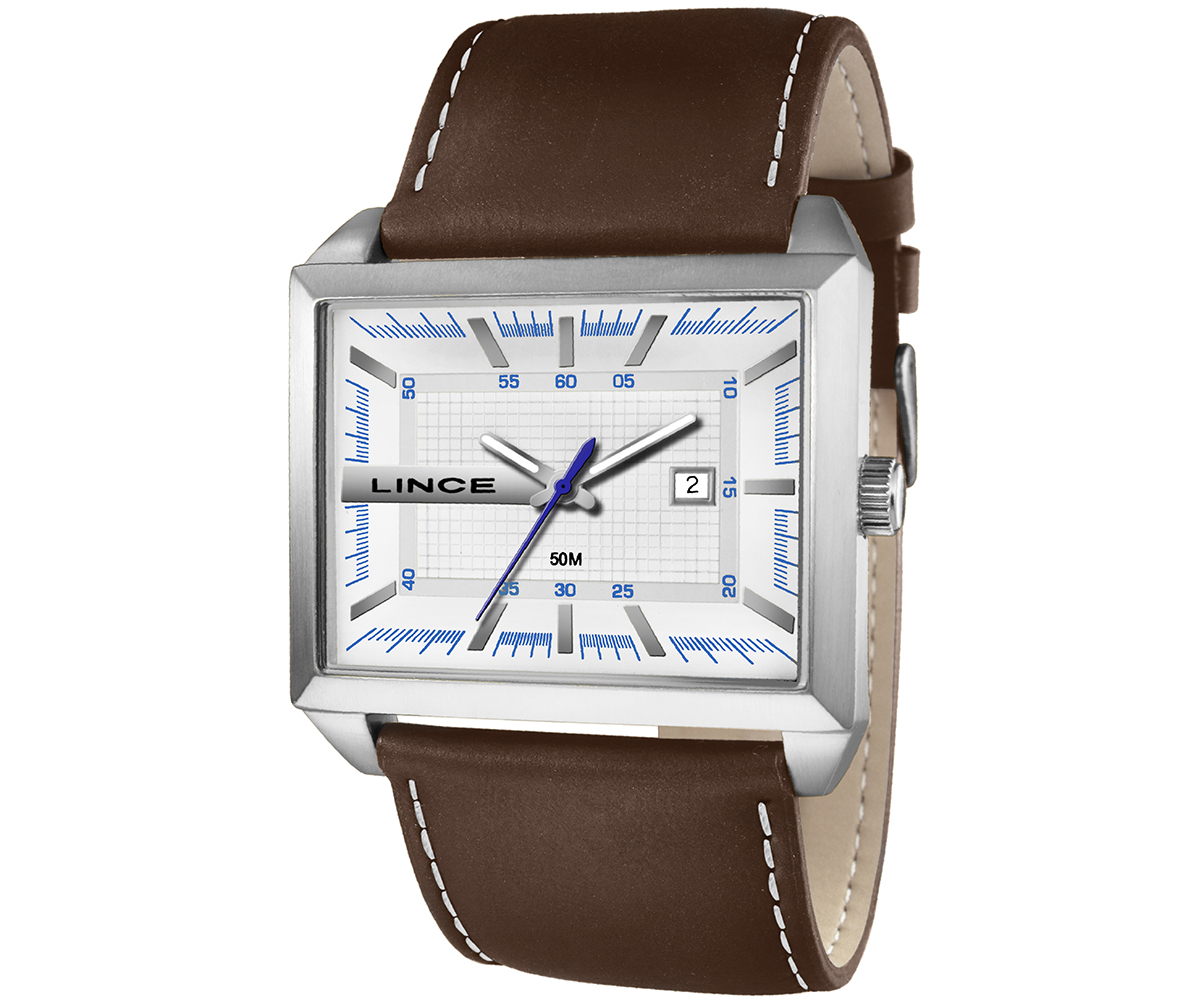 BIG HIME LLIC COLOR ワンオフ Relógio LINCE masculino analógico azul prata MRMH191L46 D1SX